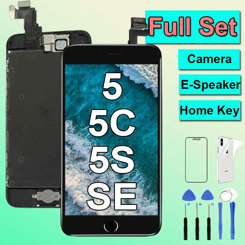 Замена ЖК-дисплея для iPhone 5 5S 5C SE 2016 полный комплект экрана в сборе сенсорный