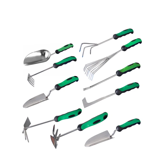 

10pcs heavy diy duty hand forged garden lawn removal tool with rubber handle