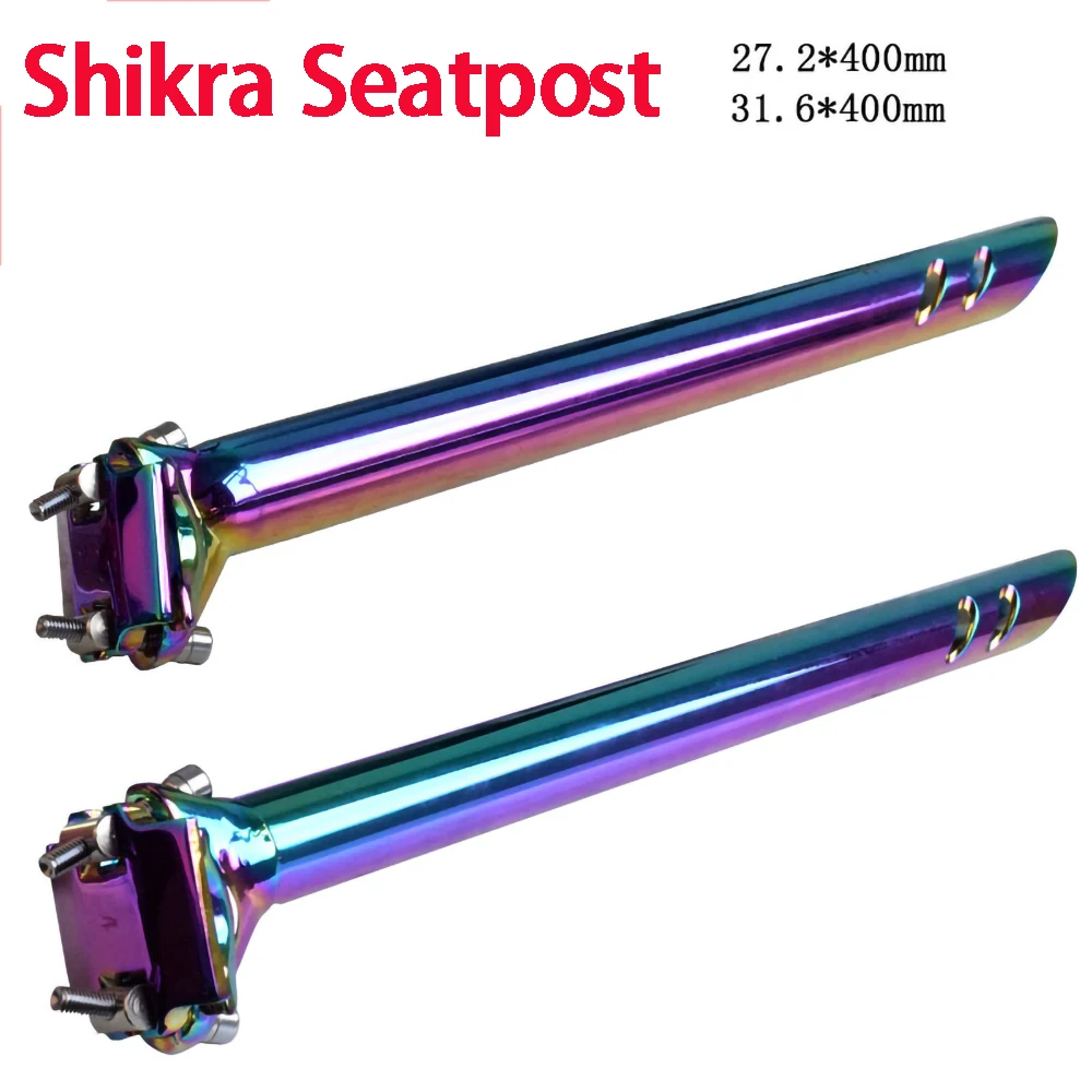 

Shikra Road Mountain Bicycle Seatpost Aluminum Alloy Altrulight Seatpost 27.2/31.6*400mm Colorfull Seat Tube Bicycle Parts