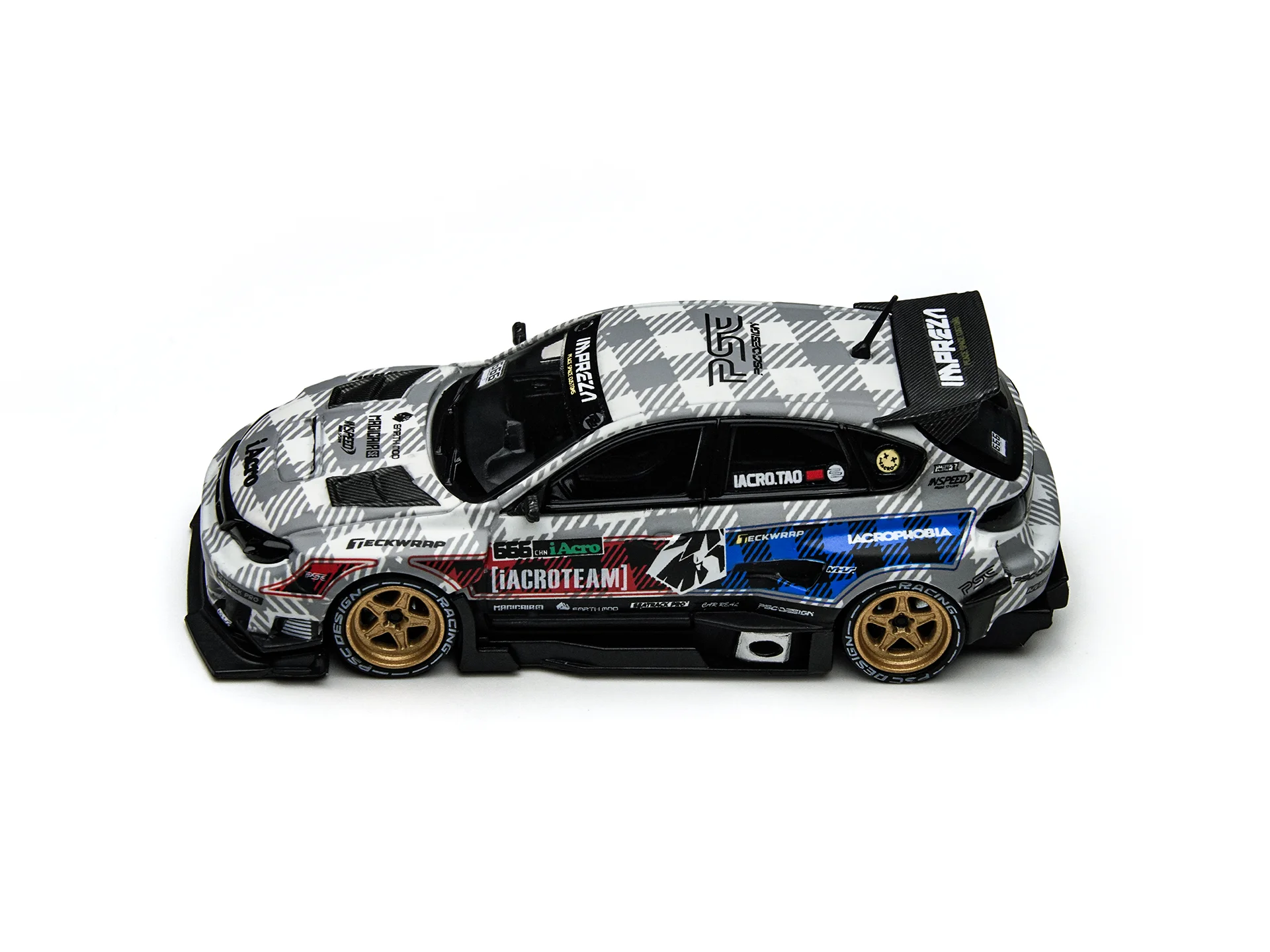 Фото Модель автомобиля TimeMicro1:64 Impreza WRX STI Raider IAcro Special Edition из литого сплава для хобби, коллекционирования и демонстрации №2