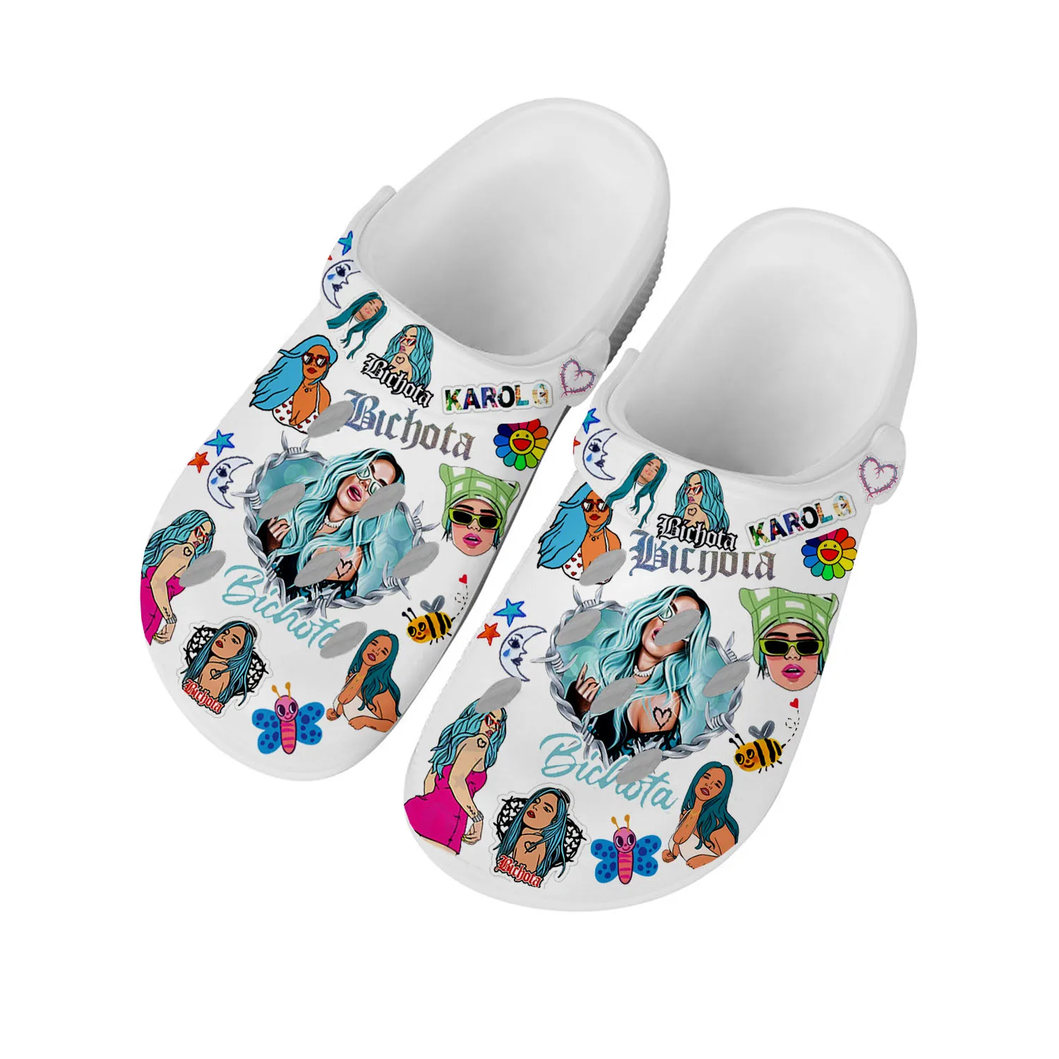 

Karol G Bichota Home Clogs Custom Water Shoes Mens Womens Teenager Shoe Garden Clog Breathable Customized Beach Hole Slippers