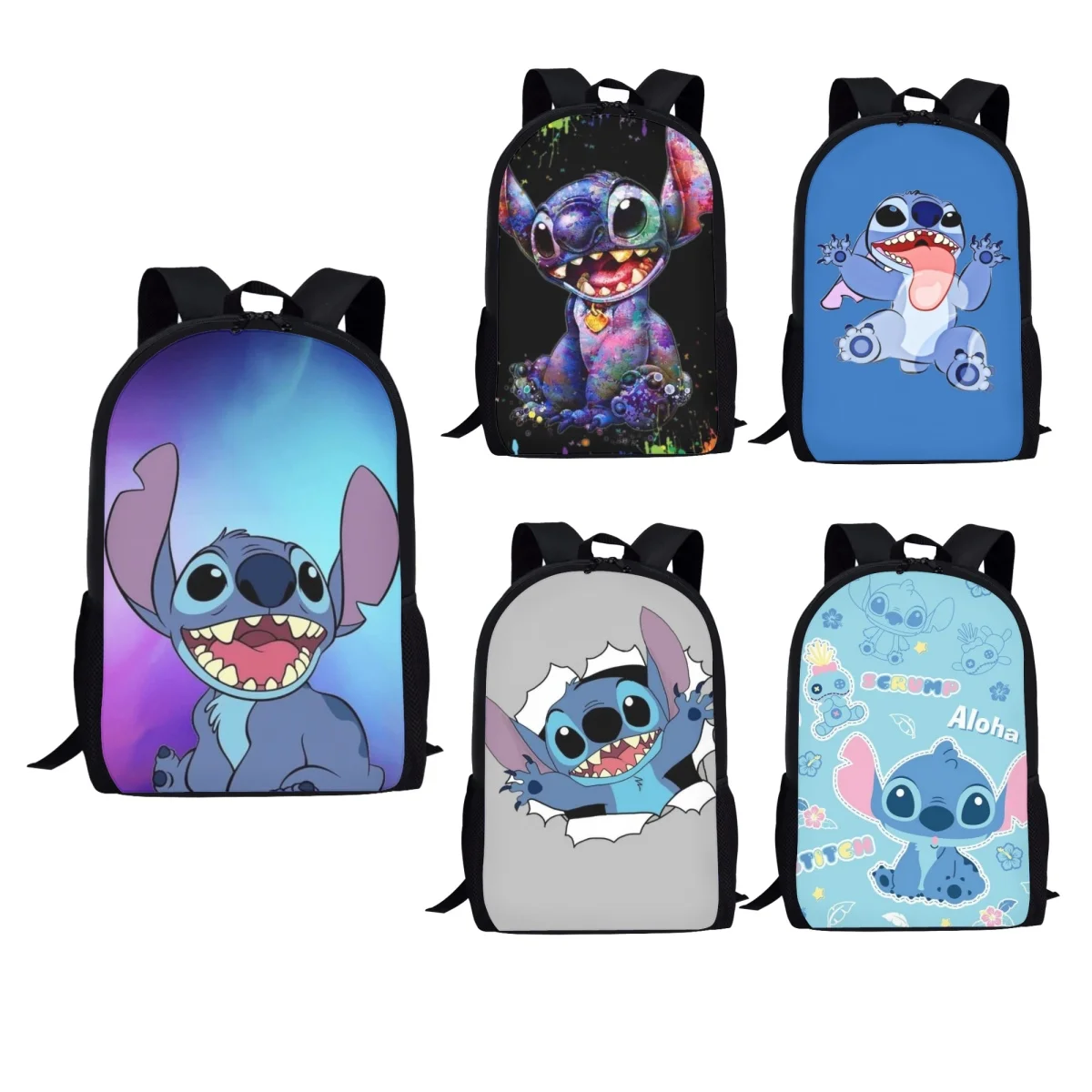 Cute Stitch Cartoon School Bags for Girls Primary Students Pattern Fashion Backpack Book Bag Children Casual Bolsas De Escola