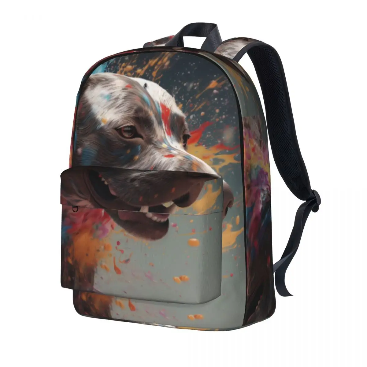 

Dog Backpack Liquid Splash Explosion Cycling Backpacks Male Design Durable High School Bags Fun Rucksack