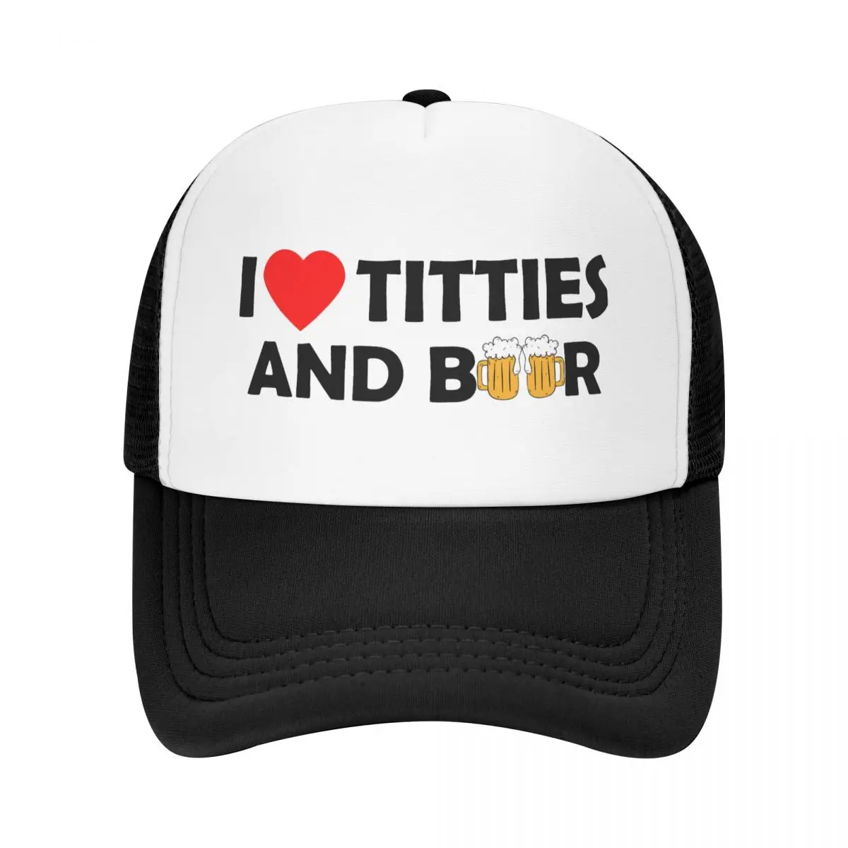 

Модная Кепка унисекс с надписью «I Heart Titties And Beer», Кепка-тракер для взрослых, регулируемая бейсболка для мужчин и женщин, бейсболки в стиле хи...