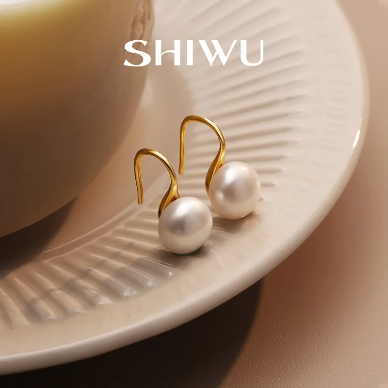 Серьги-гвоздики с жемчугом серьги из стерлингового серебра 999 пробы новинка 2024