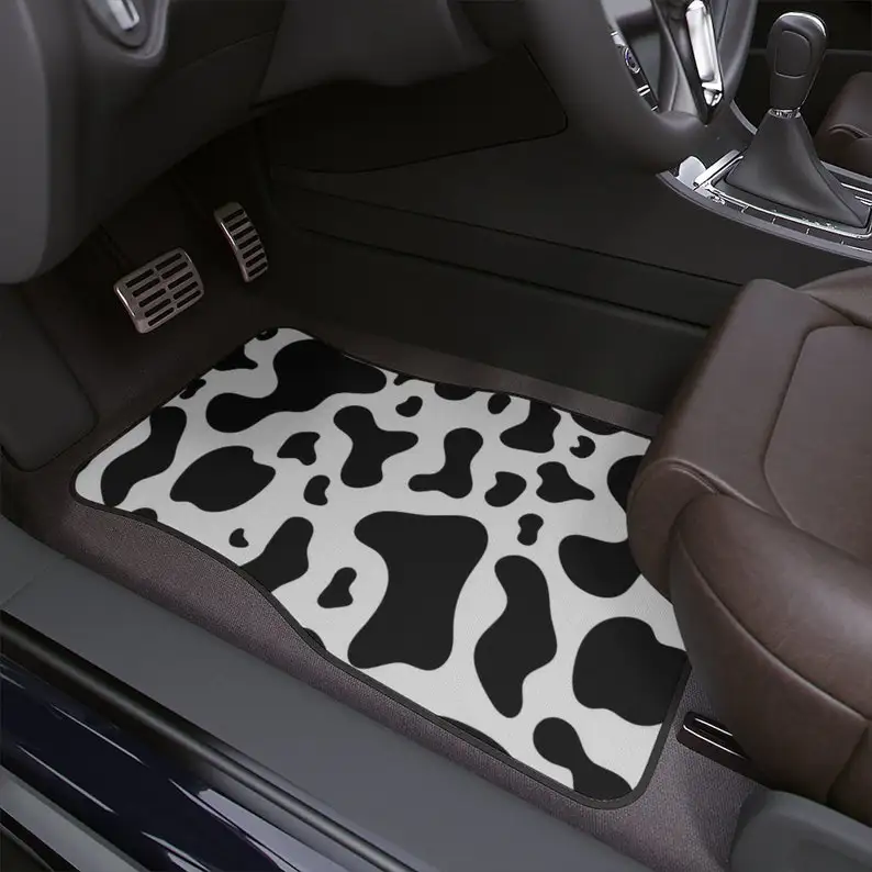 Animal Print Car Floor Mat,Cow skin pattern Car Floor Mat,Cute Car Accessories for women,boho car mats,boho interior car decor Animal Print Car Floor Mat,Cow skin pattern Car Floor Mat,Cute Car Accessories for women,boho car mats,boho interior car decor