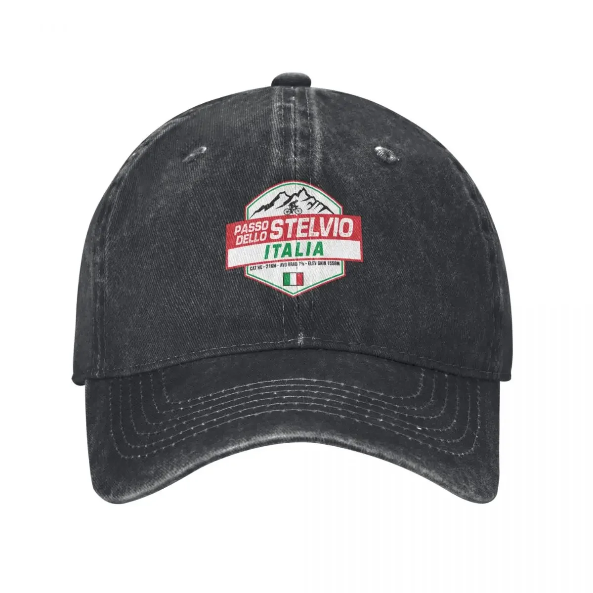 Passo Dello Stelvio Cycling Италия Бейсболка модные черные шапки мужские женские