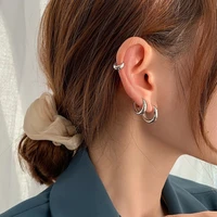 designer circle earrings 2022 new trendy retro minimalist earrings ins casual party earrings set gold hoop earrings for women