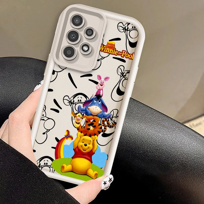 Winnie The puodle Horse Pig Для Samsung A73 A71 A54 A53 A52 A51 A33 A32 A21S A14 A13 A12 A25 A04 A05