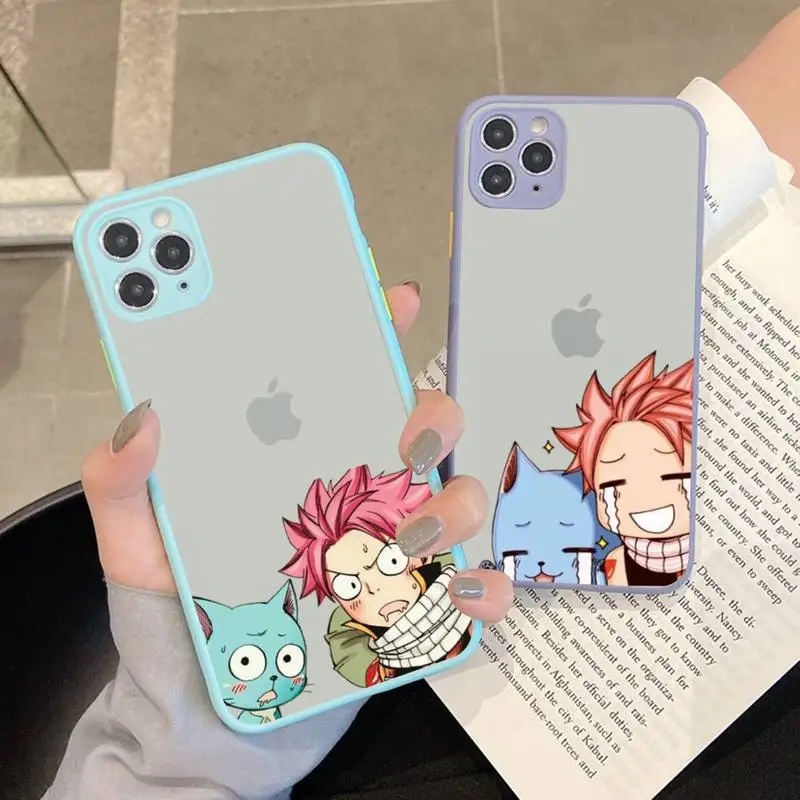 

Yinuoda Anime Fairy Tail Phone Case for iPhone X XR XS 7 8 Plus 11 12 13 pro MAX 13mini Translucent Matte Shockproof Case