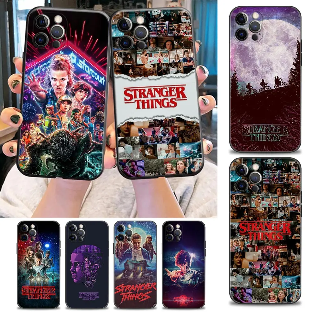 

Funda Coque Phone Case for iPhone Apple 11 12 13 14 Pro 7 8 SE X XR XS Max Mini Plus Case Capa Cover Stranger Things 1 2 Poster
