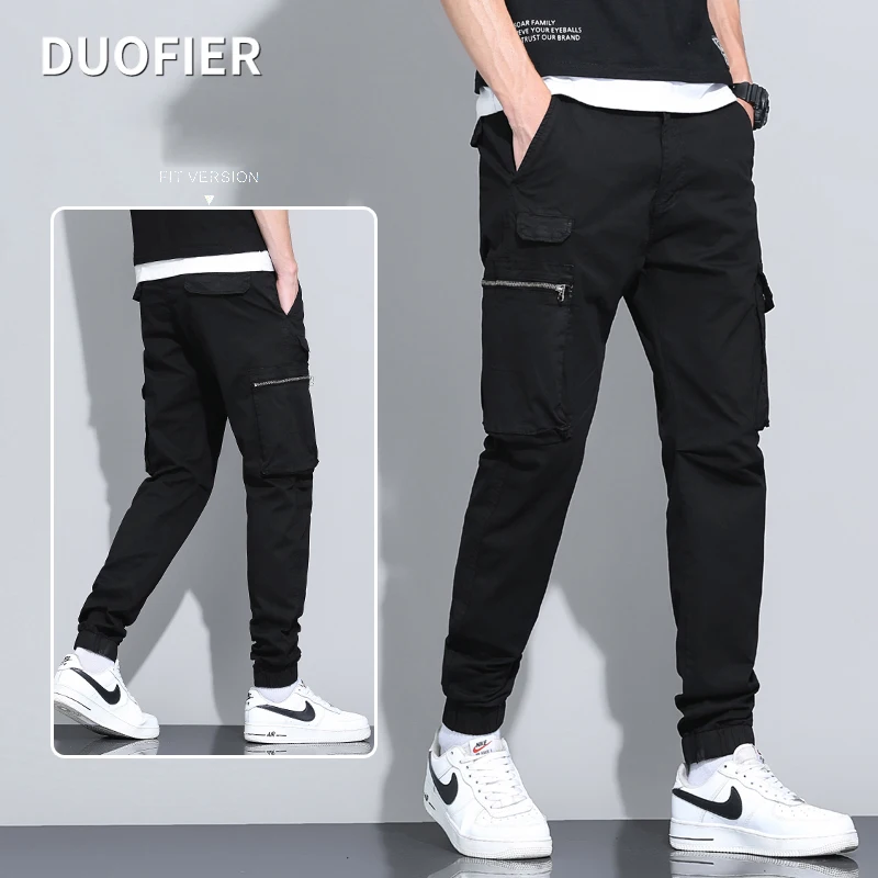 

Men's Pants Casual Cargo Pants Military Tactical Joggers Multi-Pocket Zipper Fashions Men Clothing Jogging Sports Army Trousers