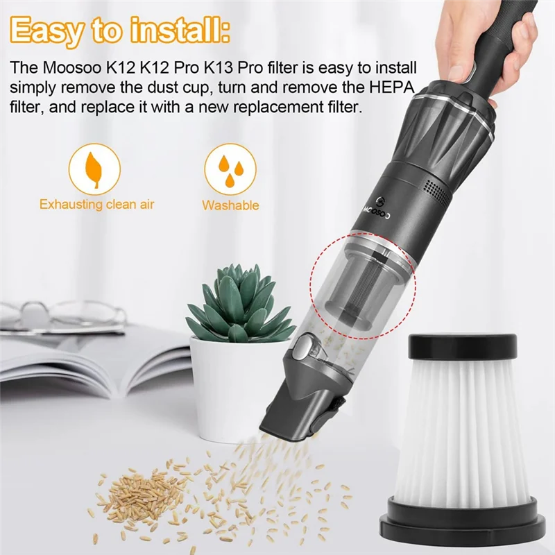 HEPA-фильтр для MOOSOO K12 Pro K13 Genius Invictus One 1 0 X7 2 ручной пылесос беспроводная замена