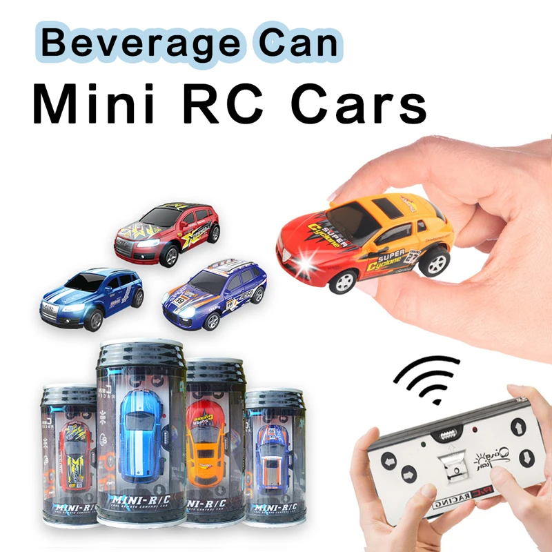 Can Box Car Creative Mini Rc Car Radio Remote Control Light 