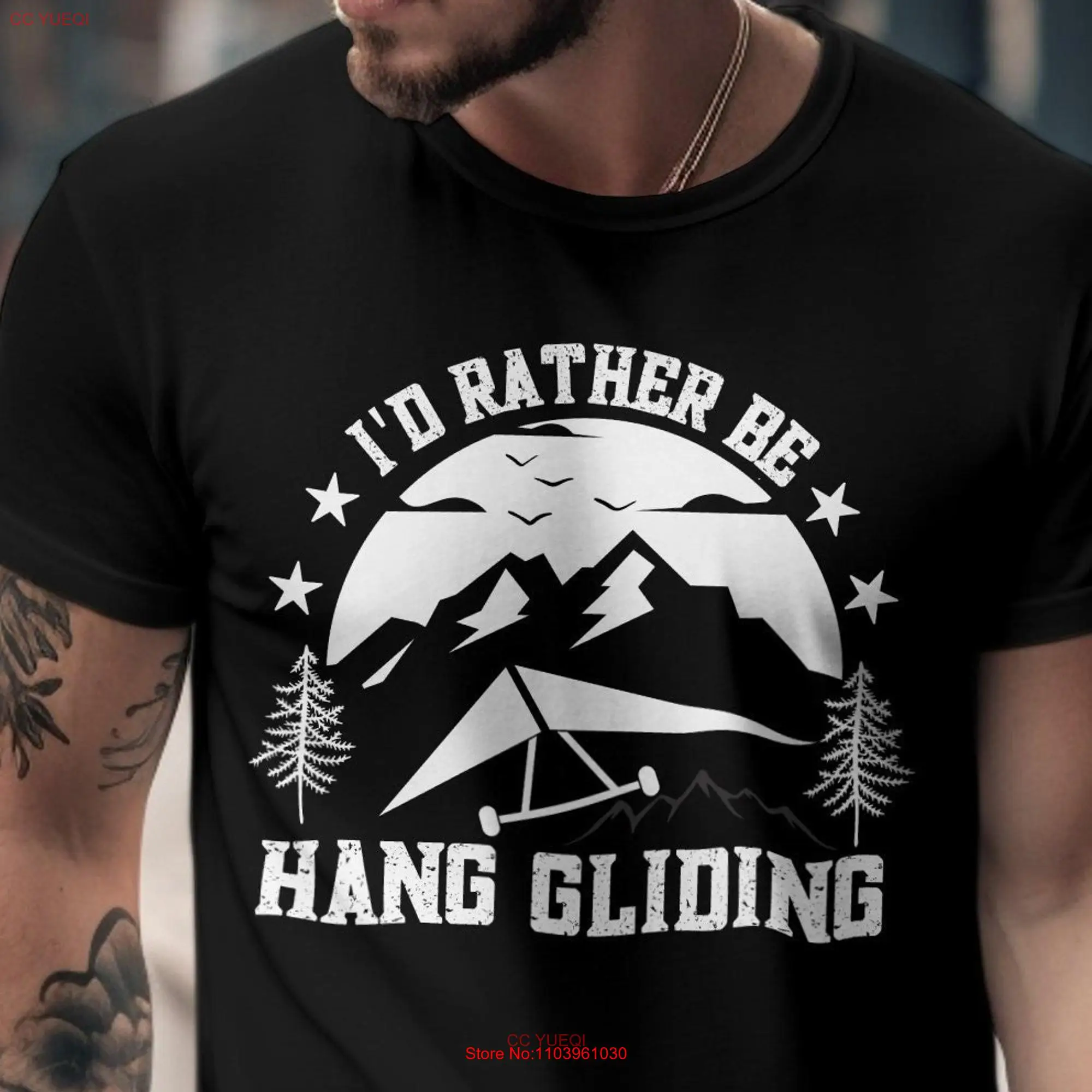 Забавная футболка с надписью Я бы предпочитал вешать планера длинными или