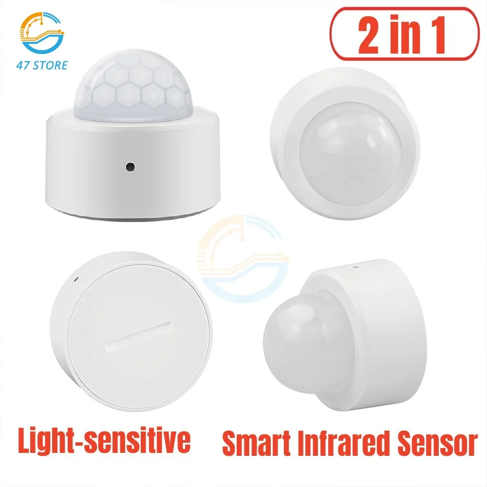 

Смарт-датчик движения с PIR-датчиком, датчик движения для человеческого тела, интеллектуальный детектор безопасности, управление жизнью, работает с охранной сигнализацией