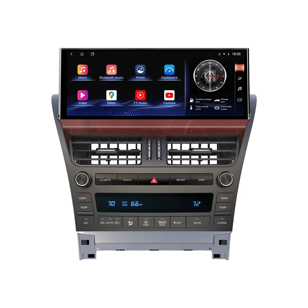 Android 10 6 + 128G Автомобильный DVD Радио мультимедийный плеер GPS ЖК-экран для Lexus LS460-600
