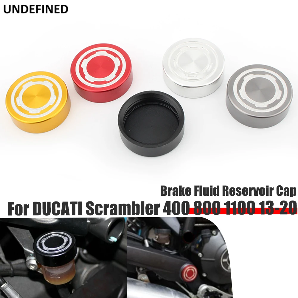 

Rear Brake Fluid Reservoir Cover Cap For Ducati Scrambler 400 800 1100 2013 2014 2015 2016 2017 2018-2020 Motorcycle Accessories