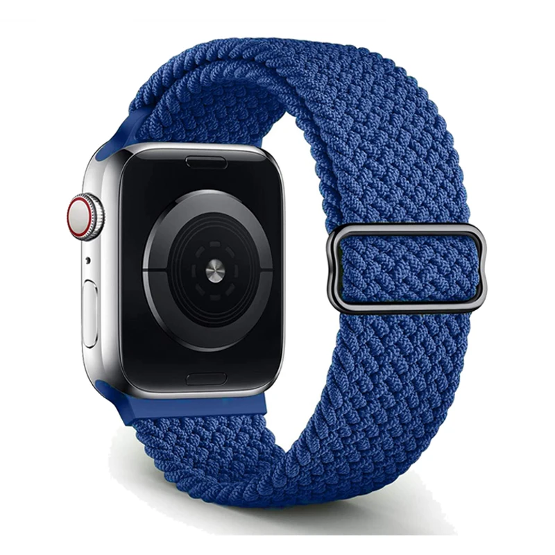 Ремешок Solo loop для Apple Watch band 44 мм 45 40 41 42 38 нейлоновый эластичный браслет iWatch series 3 4 5