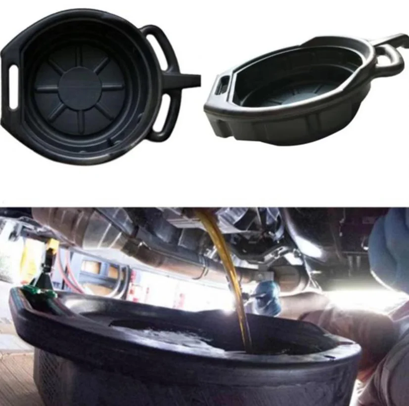 

10L/15L Plastic Oil Drain Pan Wast Engine Oil Collector Tank Gearbox Oil Trip Tray For Repair Car Fuel Fluid Change Tool 1pc