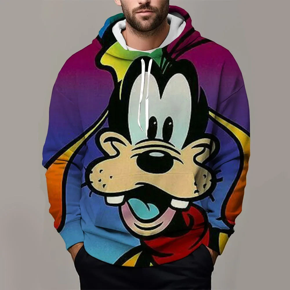 Новинка 2024 мужская толстовка с героями мультфильмов Диснея 3D принтом Плуто