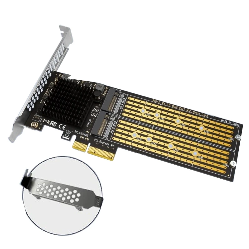 

PCIe X4 для. 2 NVME карта контроллера двойного диска Расширенная карта PCIe адаптер Ca