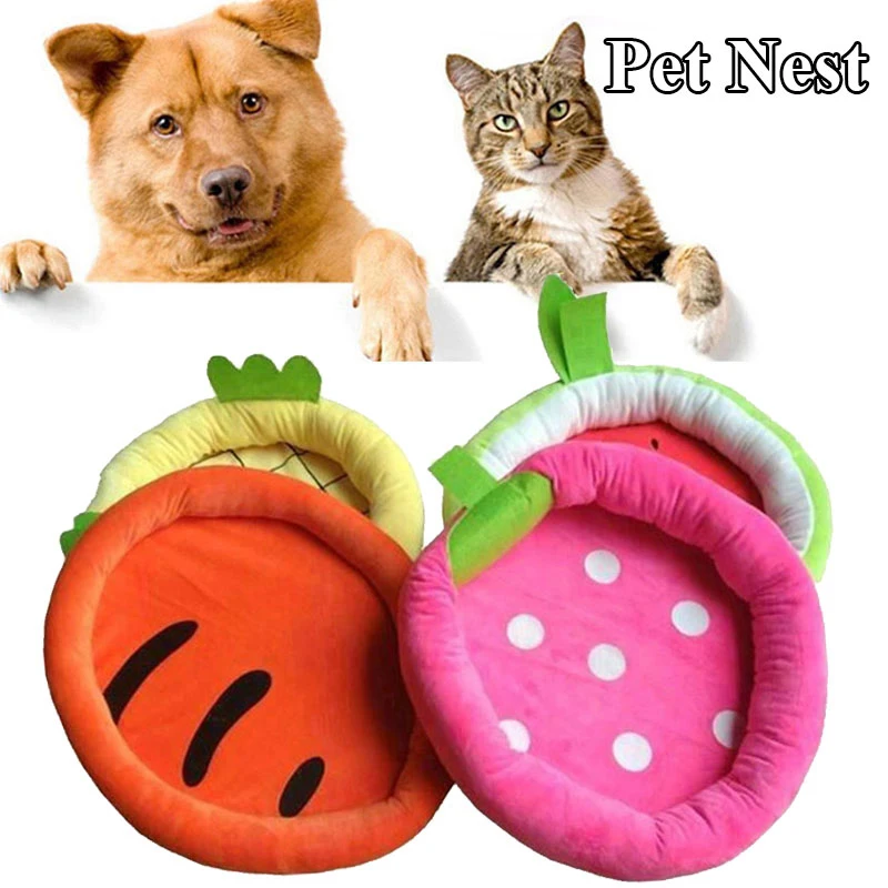 

Warm Pet Supplies Pet Kennel Cat Bed Fruit Nest Kennel Puppy Sleeping Bag Cat House Mat Creative Dog Blanket French Bulldog