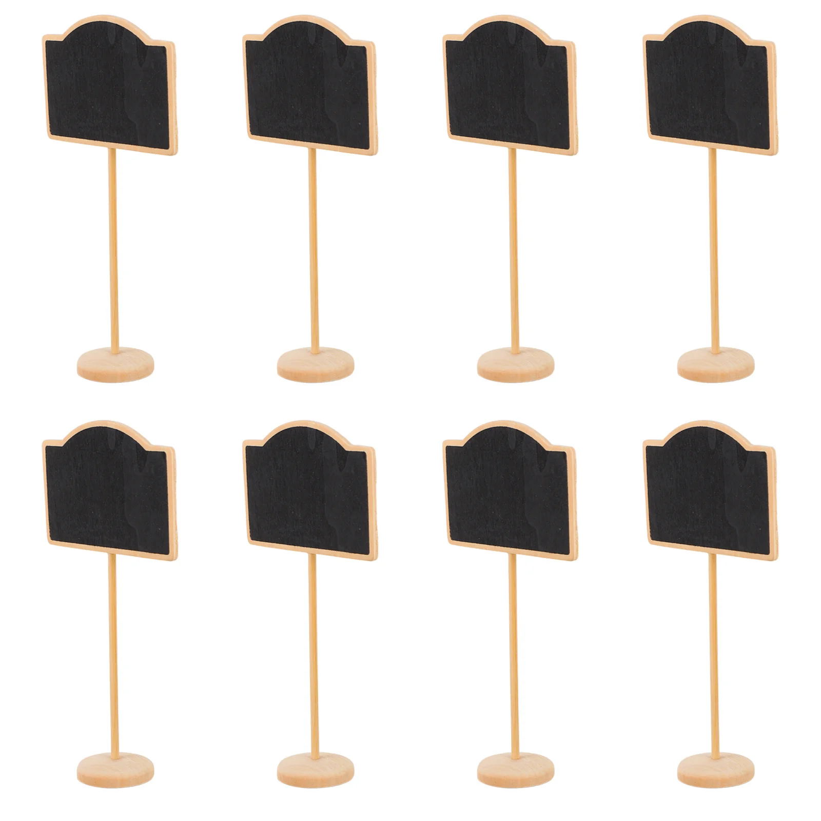 

10pcs Mini Blackboard Signs Message Blackboards Wooden Chalkboard Plant Markers