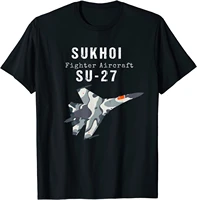 airplane pilot men t shirt russia sukhoi su 27 tshirt short casual 100 cotton shirts