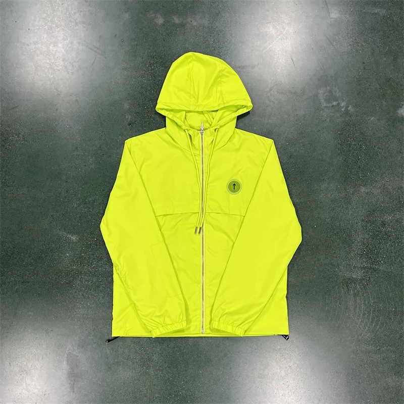 

Trapstar Jacket Men's Hoodie Irongate T Windbreaker-Lime 1:1 Top Quality Women's Coat EU Sizes XS-XL