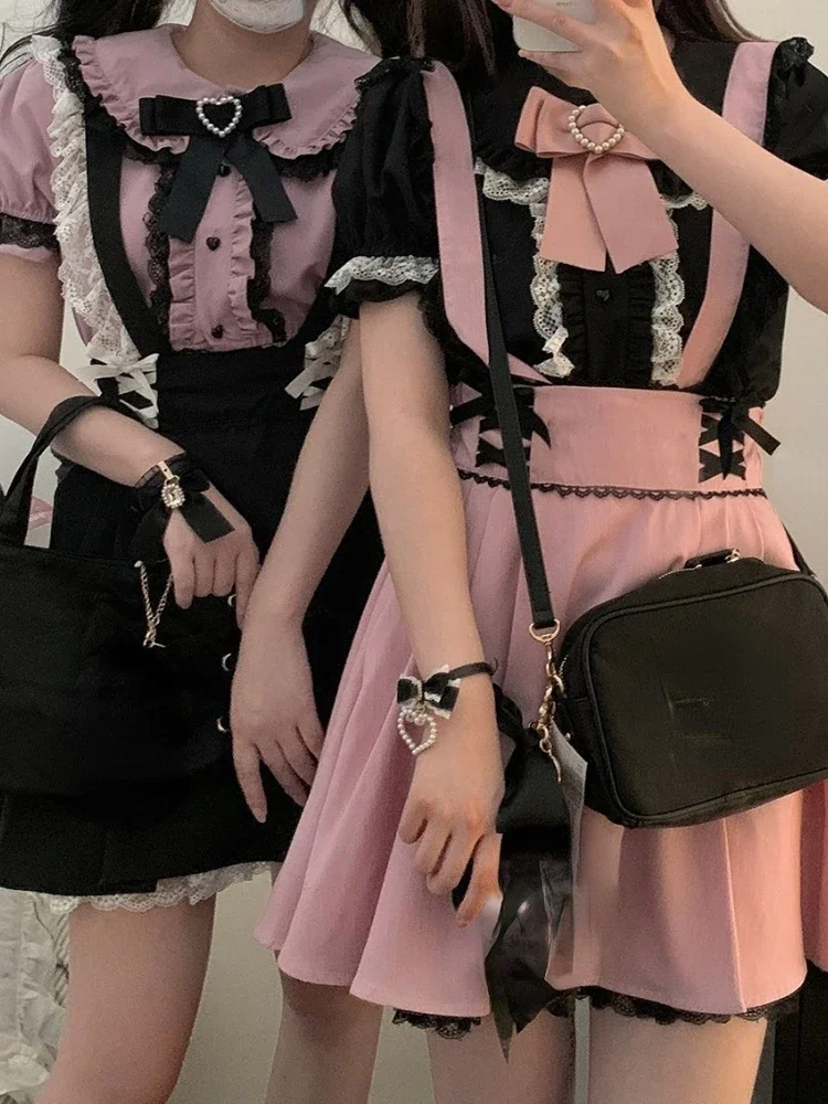 Новинка лета 2024 кружевные короткие юбки в японском стиле &quotЛолита&quot милая