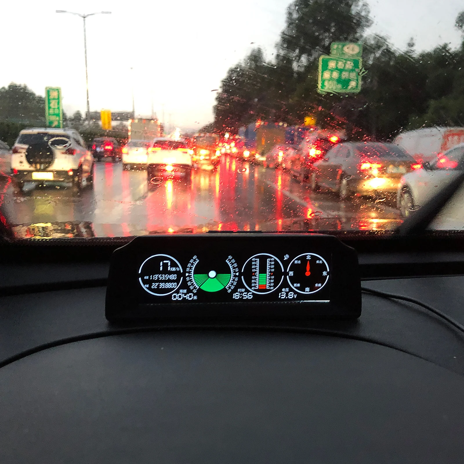 $55.00 AUTOOL X90 GPS Speed Slope Meter Inclinometer Car HUD Automotive Tilt Pitch Angle Protractor Latitude Longitude Smart Compass