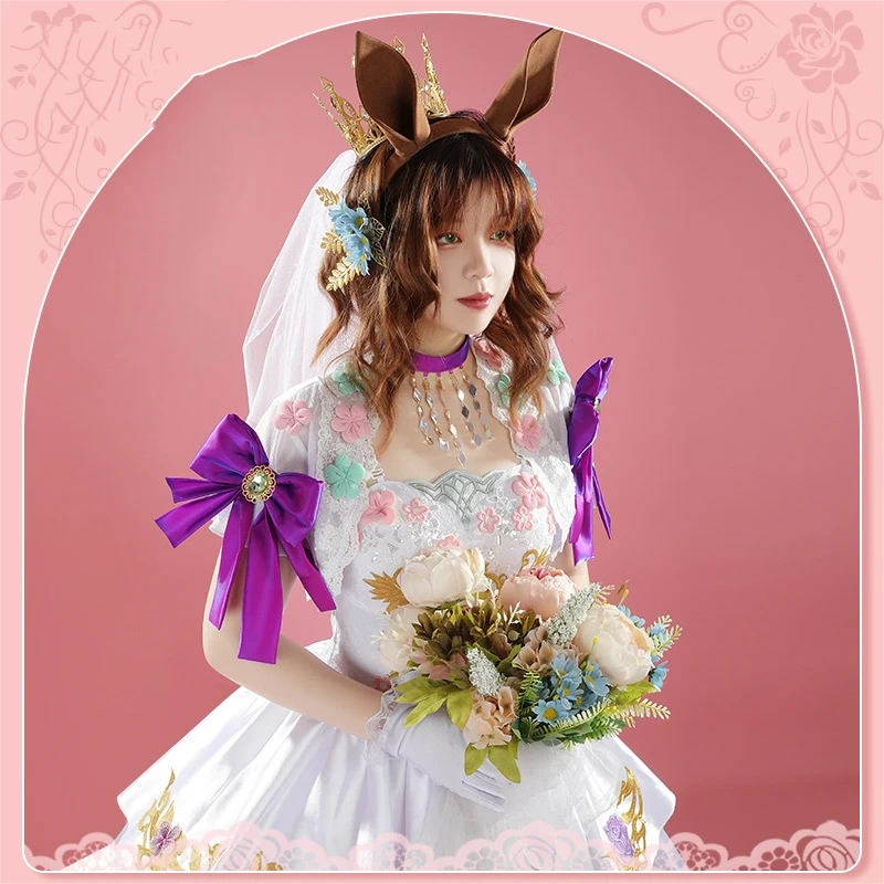 Aston Machan Косплей Платье Игра Pretty Derby Аниме Женщины Девушки Мода Свадебное Cos Одежда