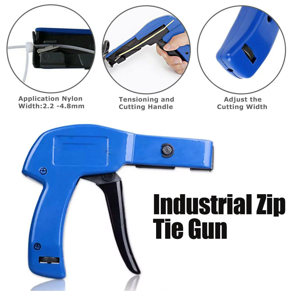 

Nylon Zip Tie Automatic Tension Cut Off Gun Special Pliers Fastening Tool For Nylon Cable Tie With A Width Of 2.2-4.8mm