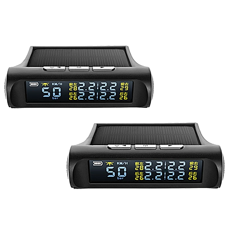 

X1 Car HUD Head-Up Display Steel Tire Pressure Monitoring Solar Energy Detection TPMS System