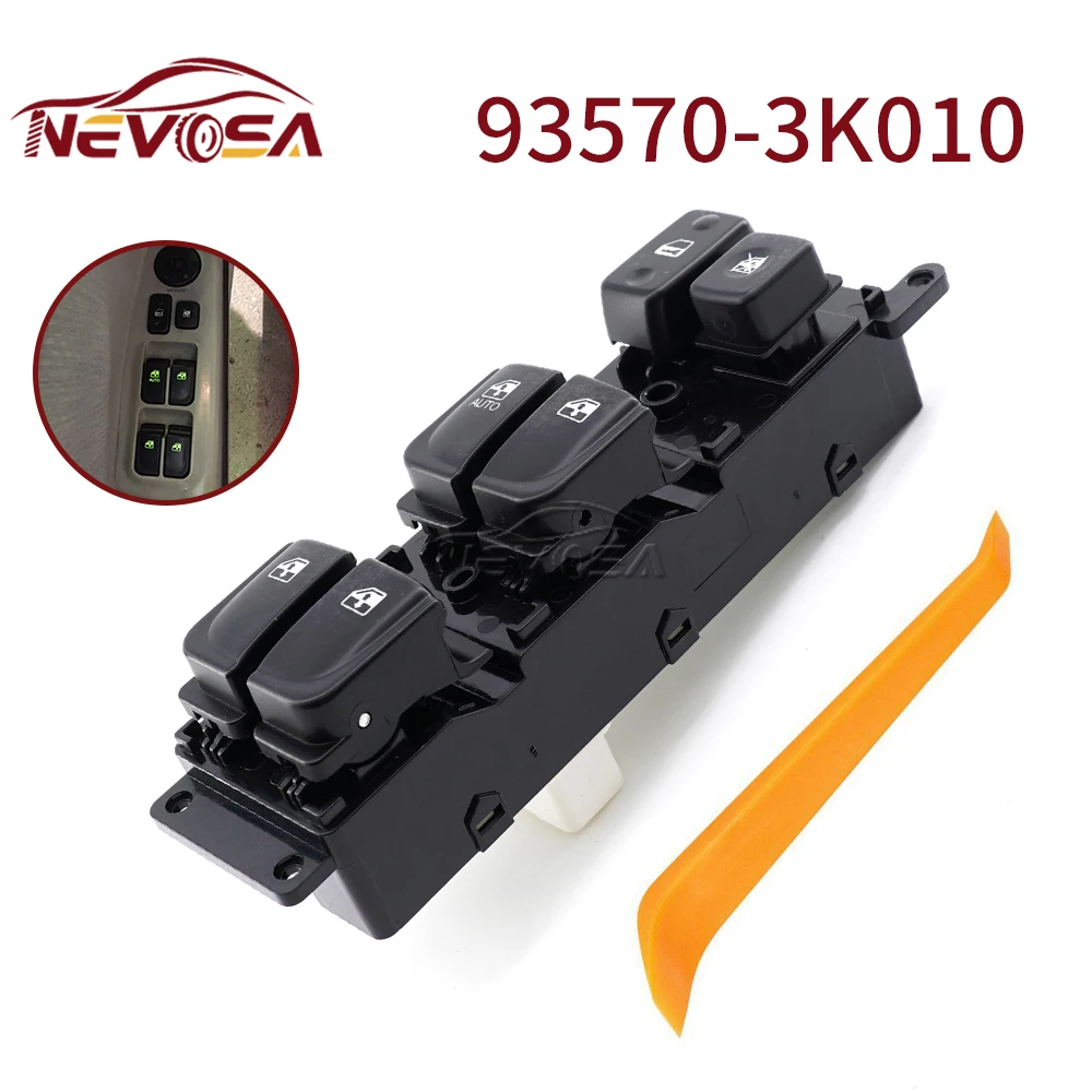 

93570-3K010 для 2005-2007 Hyundai Sonata NF автоматический переключатель стеклоподъемника автомобильные запчасти аксессуары замок регулятора 14 контактов