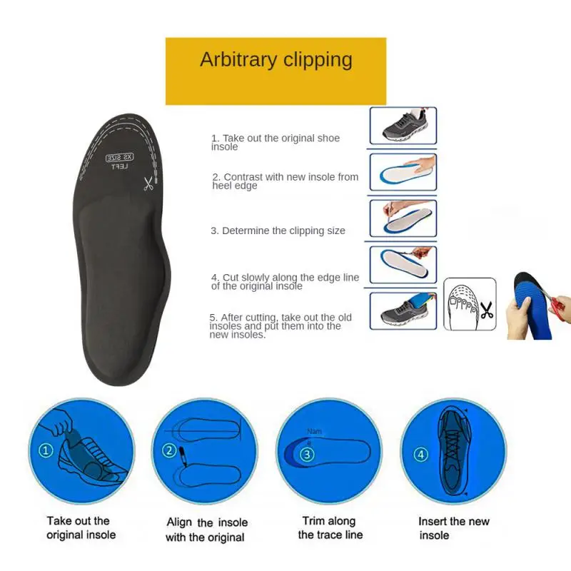 Стельки для тяжелой плоскостопия ортопедические вставки поддержки свода стопы