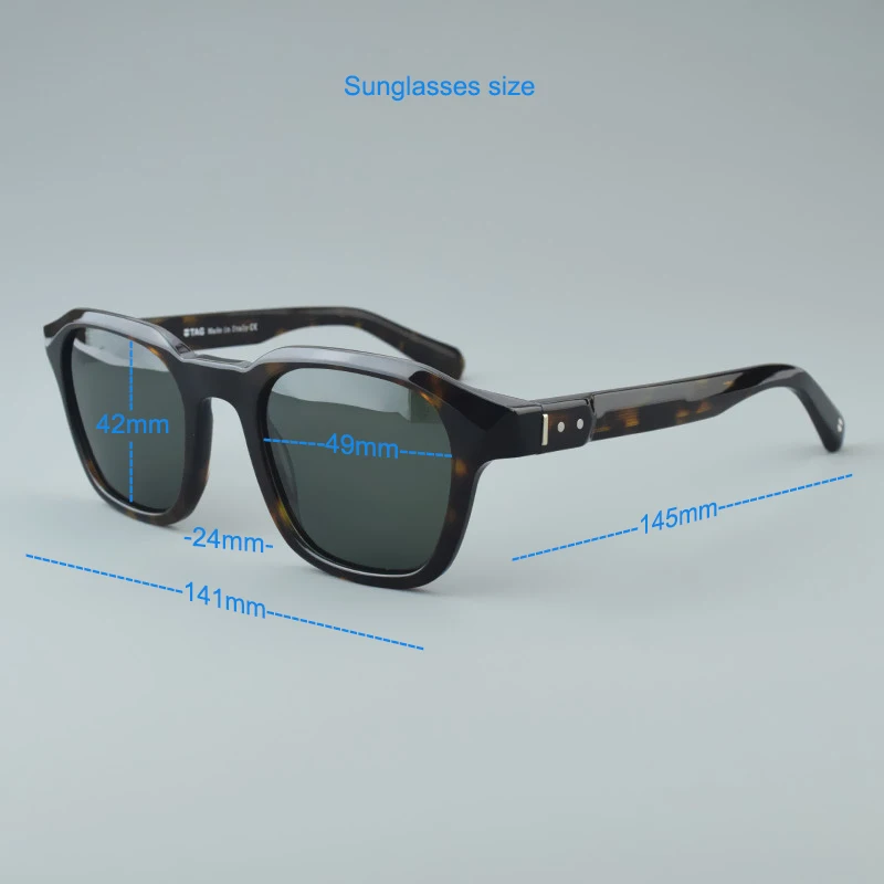 Прямоугольные поляризованные солнцезащитные очки дизайнерские брендовые