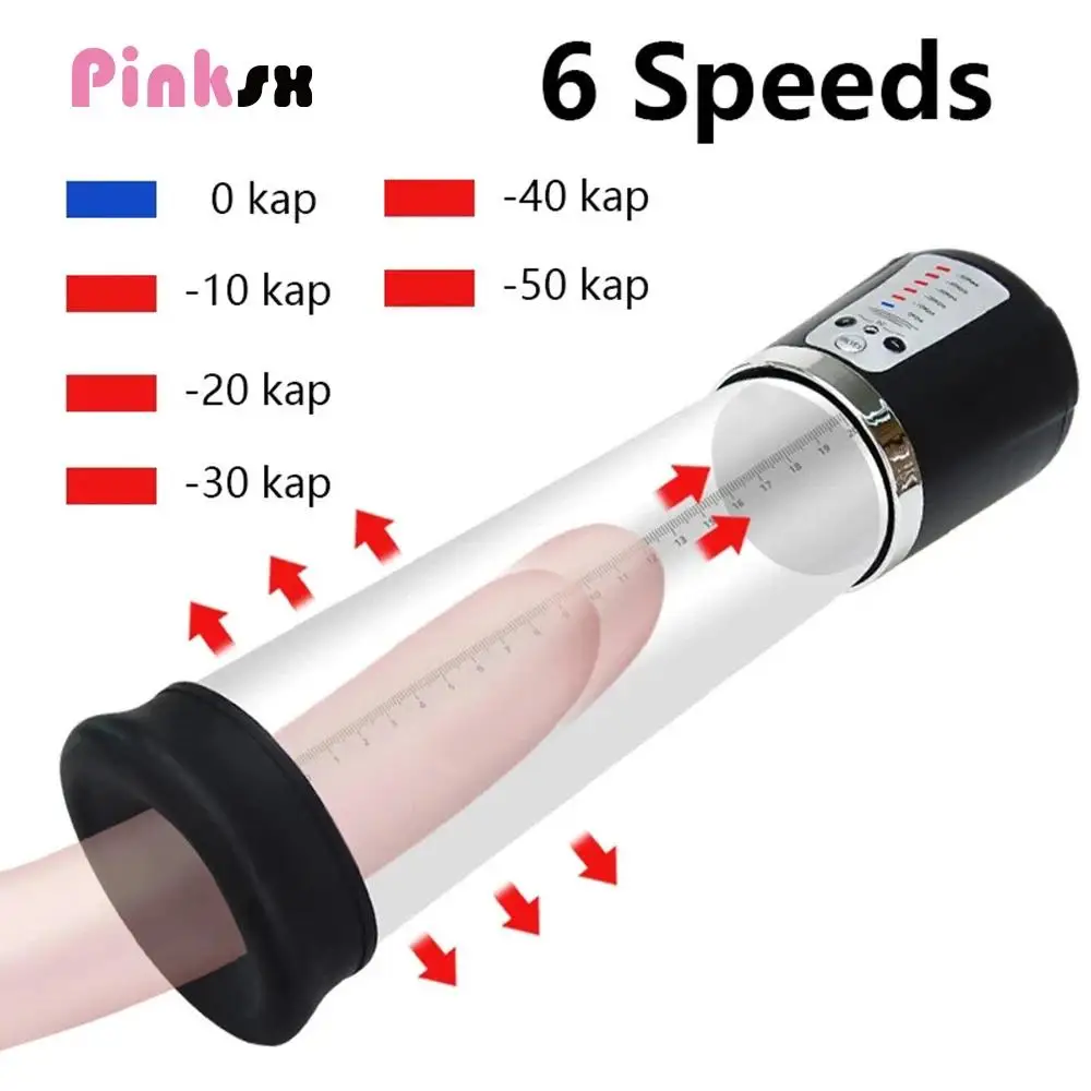 6-скоростной мужской мастурбатор вакуумный насос для полового члена тренажер