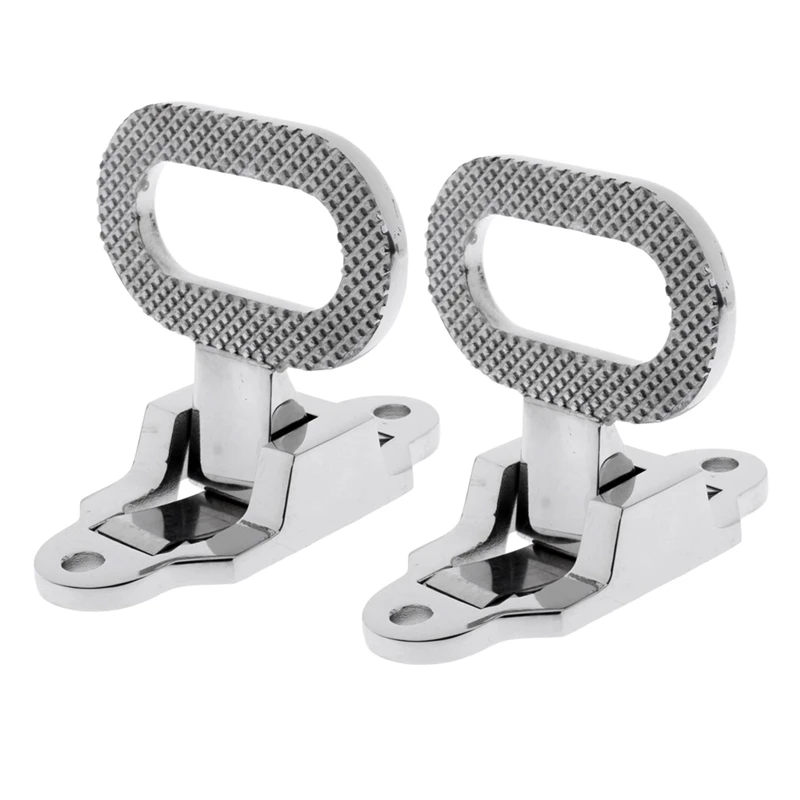 

2X Diamond Non-Slip 316 Stainless Steel Folding Mast Step Marine Boat Yacht Car Rv Transom Step Fold Out Step