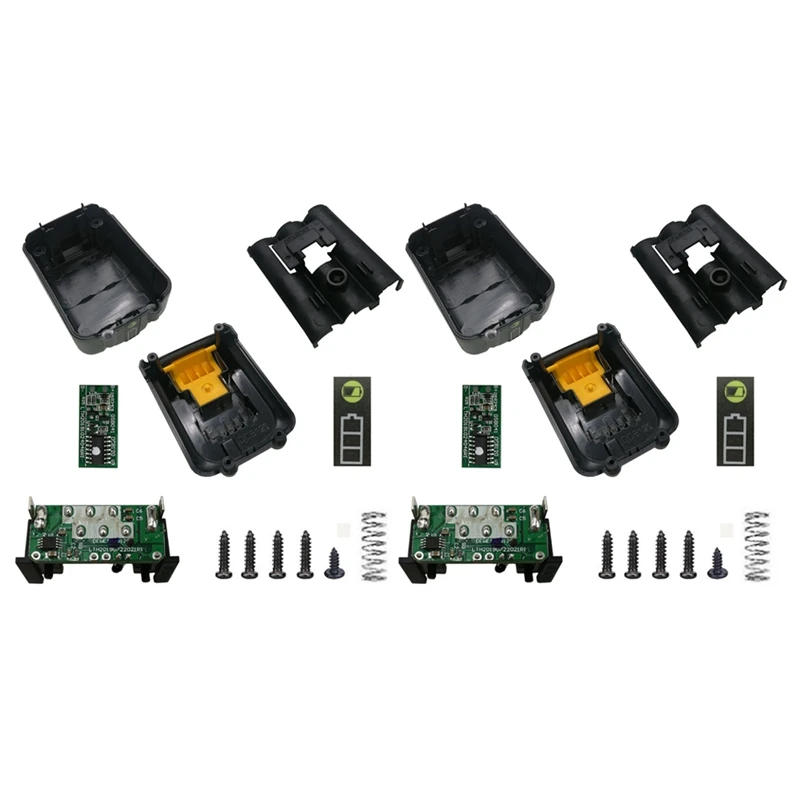 

2X DCB120 Battery Plastic Case PCB Charging Protection Circuit Board Box For Dewalt 10.8V 12V Li-Ion Battery Dcb125