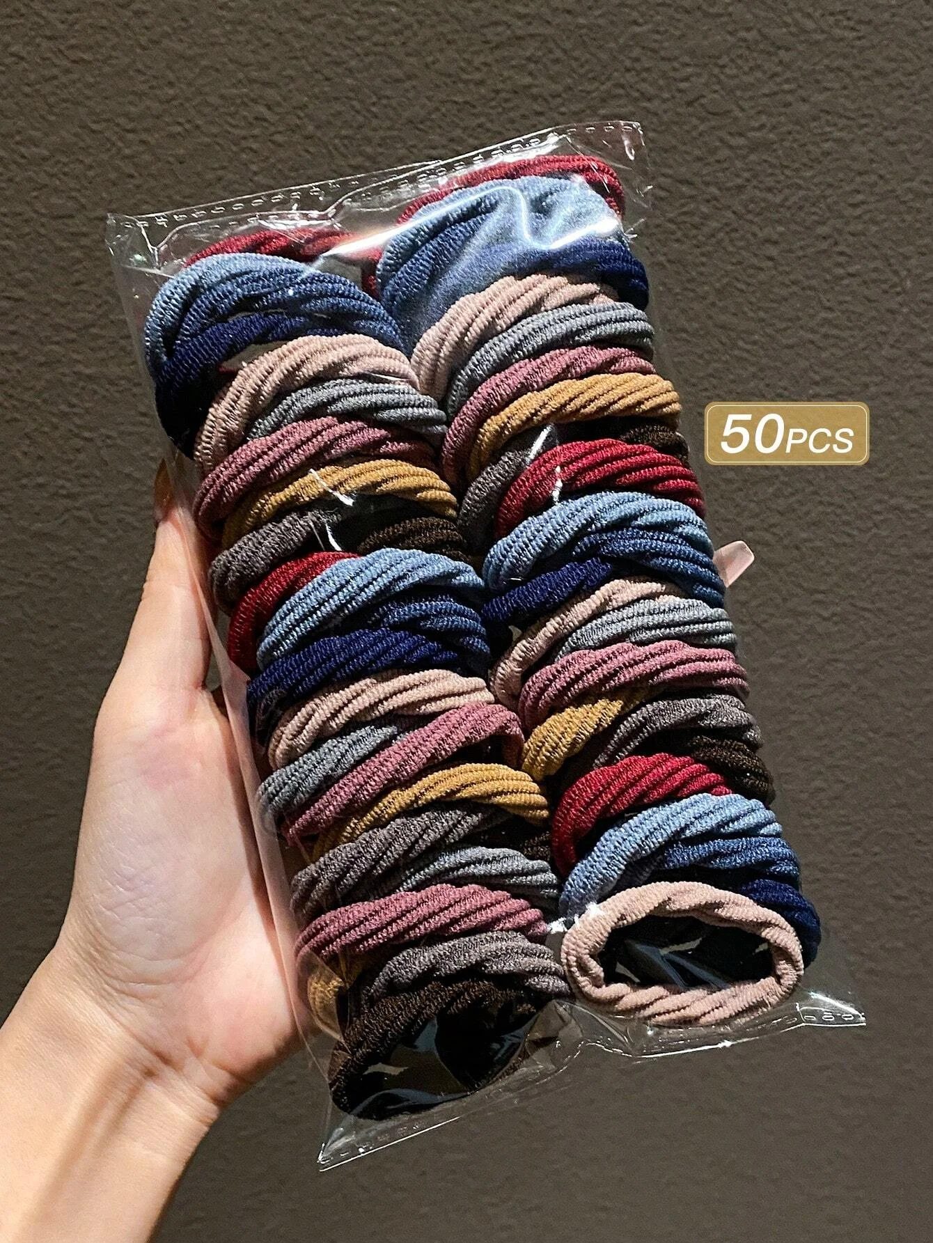 50 шт./комплект женские бесшовные эластичные повязки для волос