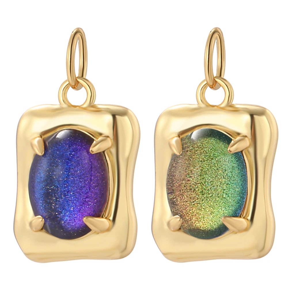 

Geometric Cube Crystal Charms for Jewelry Making Supplies Bohemian Gold Plated Dangle Diy Earring Necklace Bracelet Accessories