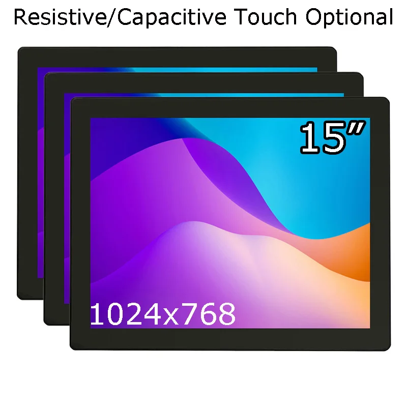

TouchView Plastic Shell 15" Wall Mounted Surface Flat Resistive/Capacitive Touch Screen Monitor With VGA HDMI USB Interface