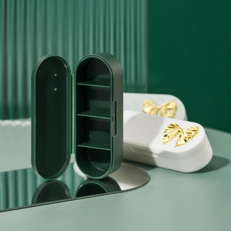 Фото Контейнер для таблеток с бантом, 4 отделения, 2 шт./компл. №5