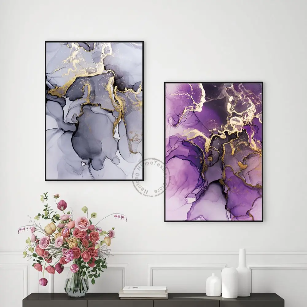 

Abstract Modern Canvas Poster Luxury Marble Wall Art Painting Nordic Posters and Prints Wall Pictures for Living room Home Decor