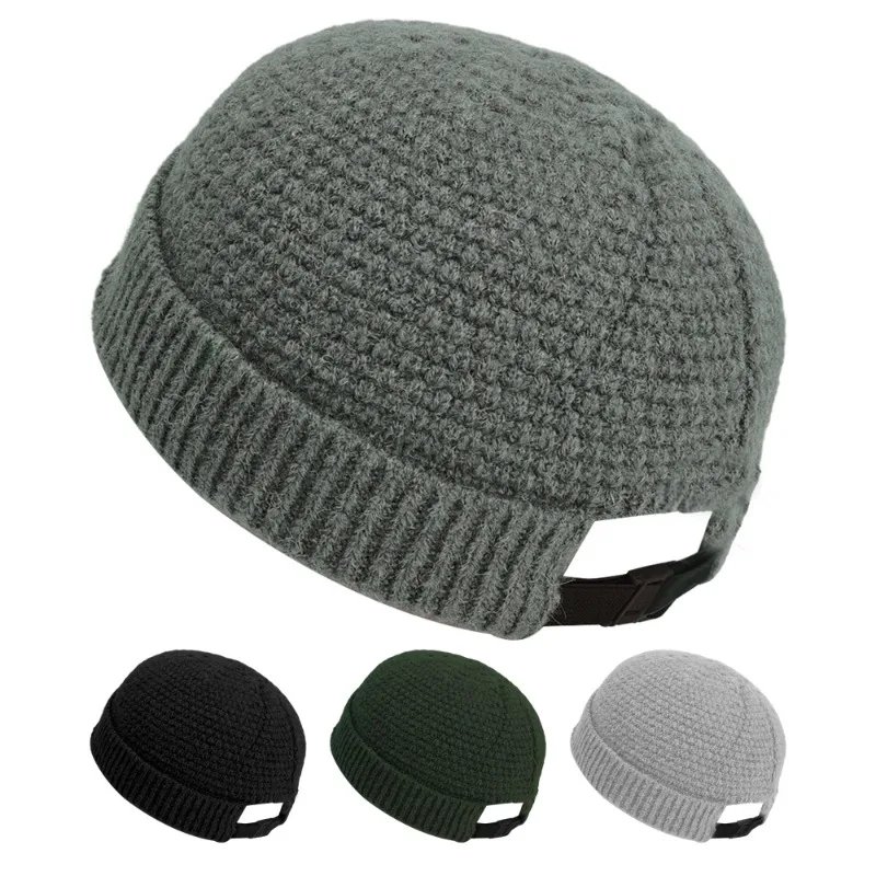 

Модная вязаная шапка для мужчин и женщин, шапки, шерстяные модные простые теплые шапочки, облегающие шапки, однотонная осенне-зимняя облегающая шапка, модный стиль