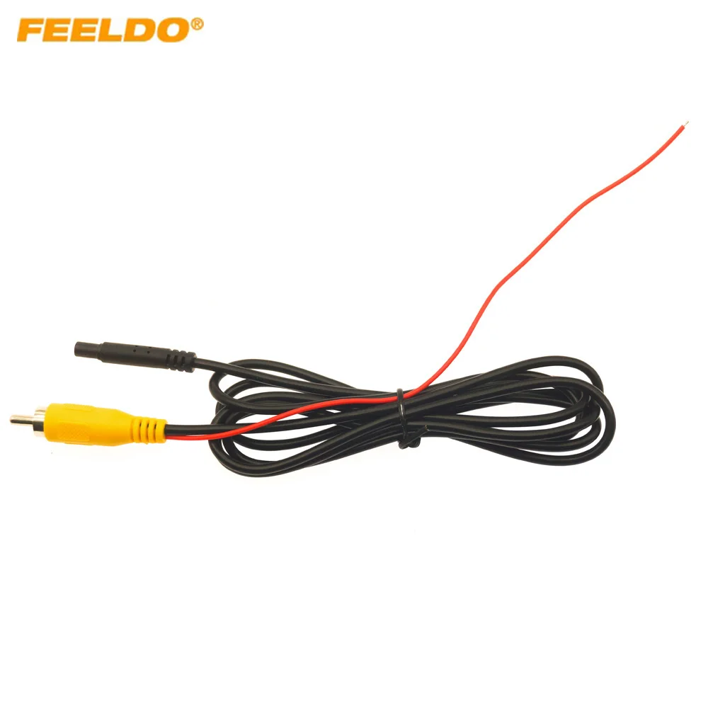 

Автомобильный штекер FEELDO, 4-контактный разъем RCA-папа, кабель-переходник CVBS для камеры заднего вида # HQ2401