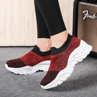 women socks shoes spell color knit mesh shoes for women cozy soft platform shoes heighten light casual sneakers sapatos de mujer