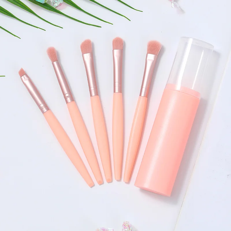 

CMS Makeup brush set 5 brush portable storage powder brush blush face eye brush full set of makeup tools Beauty brush
